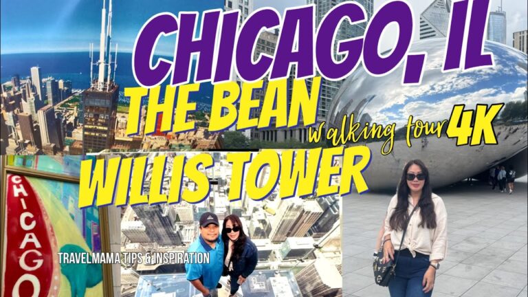 Chicago walking tour 4K | Travel Guide 4K  Skydeck Chicago The Ledge | Downtown | 2025 Highlights