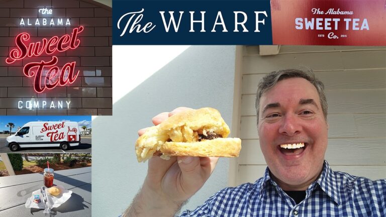 Beach Food Restaurant Travel Guide The Alabama Sweet Tea Company at The Wharf: Iced Tea & Biscuits