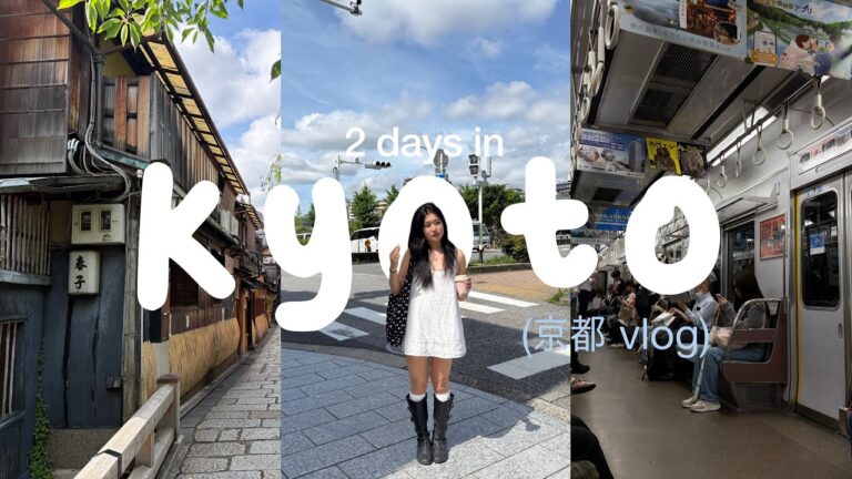 2 days in KYOTO 🍡 best restaurants, japan travel guide, nishiki food market, nara park