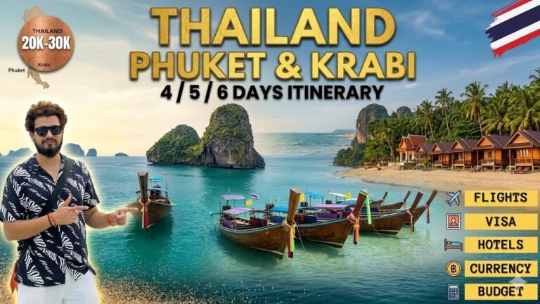 Phuket Krabi Travel Guide 2026  | Phi Phi Island | Complete Itinerary, Tdac, Tour & Tips from India